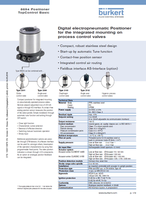 Bürkert 00227422 調節閥產品報價及技術咨詢指南